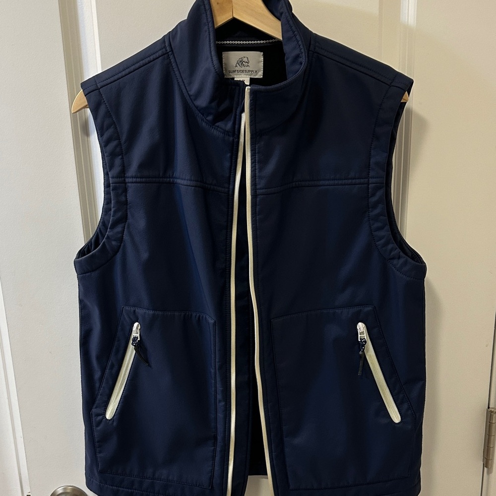 Surfside Supply Blue Vest with White Trim
